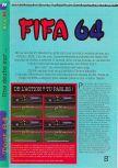 Scan of the review of FIFA 64 published in the magazine Gameplay 64 01, page 1