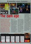 Scan of the review of Mace: The Dark Age published in the magazine Consoles News 18, page 1