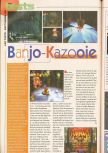 Scan of the review of Banjo-Kazooie published in the magazine Consoles News 25, page 1
