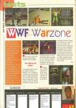 Scan of the review of WWF War Zone published in the magazine Consoles News 25, page 1