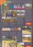 Scan of the review of Cruis'n World published in the magazine Consoles News 25, page 1
