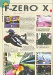 Scan du test de F-Zero X paru dans le magazine Consoles News 25, page 1