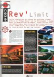 Scan of the preview of Rev Limit published in the magazine Joypad 057, page 1