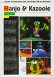 Scan de la preview de Banjo-Kazooie paru dans le magazine Consoles News 24, page 1