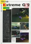 Scan of the preview of Extreme-G published in the magazine Consoles News 24, page 1