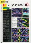Scan of the preview of F-Zero X published in the magazine Consoles News 24, page 1