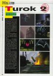 Scan of the preview of Turok 2: Seeds Of Evil published in the magazine Consoles News 24, page 1