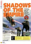 Scan of the review of Star Wars: Shadows Of The Empire published in the magazine N64 01, page 1