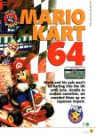 Scan of the review of Mario Kart 64 published in the magazine N64 01, page 2