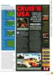 Scan of the review of Cruis'n USA published in the magazine N64 01, page 1