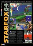 Scan of the preview of Lylat Wars published in the magazine N64 02, page 1