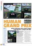 Scan of the review of F1 Pole Position 64 published in the magazine N64 02, page 1