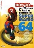Scan de la soluce de Super Mario 64 paru dans le magazine N64 02, page 1