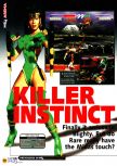Scan of the review of Killer Instinct Gold published in the magazine N64 03, page 1
