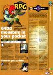 Scan of the preview of Pokemon Stadium published in the magazine N64 04, page 10