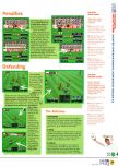 Scan of the walkthrough of International Superstar Soccer 64 published in the magazine N64 04, page 4