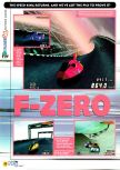 Scan of the preview of F-Zero X published in the magazine N64 05, page 1
