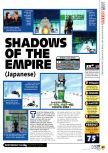 Scan of the review of Star Wars: Shadows Of The Empire published in the magazine N64 05, page 1