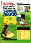 Scan of the walkthrough of Super Mario 64 published in the magazine N64 05, page 1