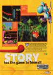 Scan of the preview of Yoshi's Story published in the magazine N64 07, page 2