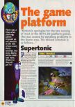 Scan of the preview of Tonic Trouble published in the magazine N64 08, page 1