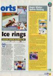 Scan of the preview of Nagano Winter Olympics 98 published in the magazine N64 09, page 9