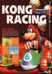 Scan of the preview of Diddy Kong Racing published in the magazine N64 09, page 4