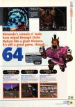 Scan of the review of Duke Nukem 64 published in the magazine N64 10, page 2