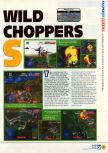 Scan of the review of Chopper Attack published in the magazine N64 11, page 1