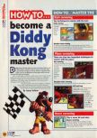 Scan of the walkthrough of Diddy Kong Racing published in the magazine N64 11, page 1