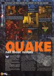 Scan of the preview of Quake published in the magazine N64 12, page 1