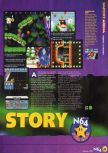 Scan of the review of Yoshi's Story published in the magazine N64 12, page 2