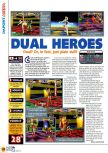 Scan of the review of Dual Heroes published in the magazine N64 12, page 1