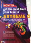 Scan of the walkthrough of Extreme-G published in the magazine N64 12, page 1