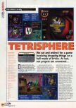 Scan of the review of Tetrisphere published in the magazine N64 13, page 1
