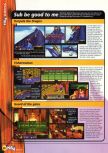 Scan of the review of Mystical Ninja Starring Goemon published in the magazine N64 14, page 7
