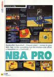 Scan of the review of NBA Pro 98 published in the magazine N64 14, page 1