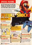 Scan de l'article Future Shock! paru dans le magazine Nintendo Official Magazine 54, page 1