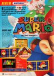 Scan du test de Super Mario 64 paru dans le magazine Nintendo Official Magazine 54, page 1