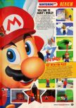 Scan of the review of Super Mario 64 published in the magazine Nintendo Official Magazine 54, page 2