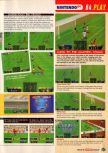 Scan of the preview of Jikkyou J-League Perfect Striker published in the magazine Nintendo Official Magazine 54, page 4