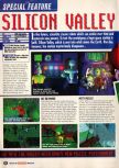 Scan of the preview of Space Station Silicon Valley published in the magazine Nintendo Official Magazine 54, page 10