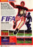 Scan du test de FIFA 64 paru dans le magazine Nintendo Official Magazine 56, page 1