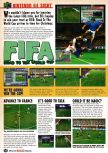 Scan of the preview of FIFA 98: Road to the World Cup published in the magazine Nintendo Official Magazine 63, page 1