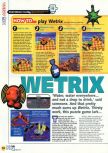 Scan of the review of Wetrix published in the magazine N64 15, page 1