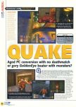 Scan of the review of Quake published in the magazine N64 15, page 1