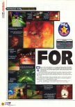 Scan du test de Forsaken paru dans le magazine N64 16, page 1