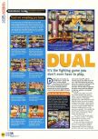Scan of the review of Dual Heroes published in the magazine N64 17, page 1