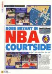 Scan of the review of Kobe Bryant in NBA Courtside published in the magazine N64 18, page 1