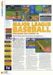 Scan of the review of Major League Baseball Featuring Ken Griffey, Jr. published in the magazine N64 18, page 1